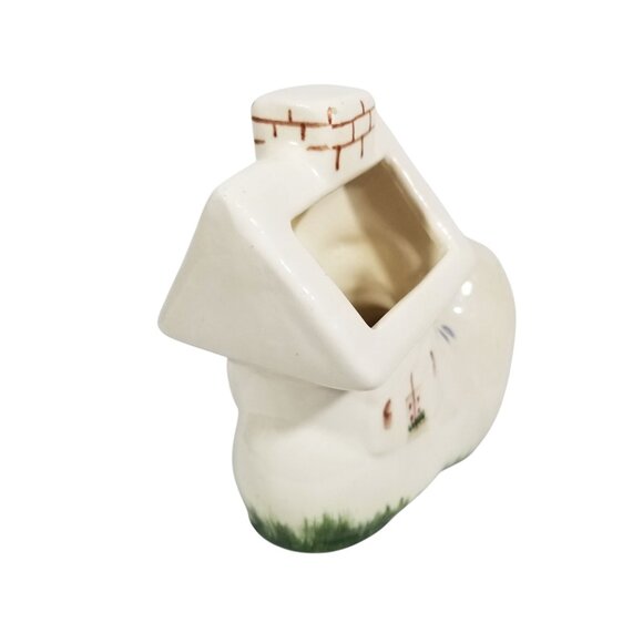 Vintage Shoe Planter Hand Painted Old Woman in a Shoe Nursery Rhyme Theme - Picture 5 of 15